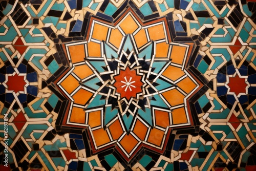Bold design of Moroccan mosaic