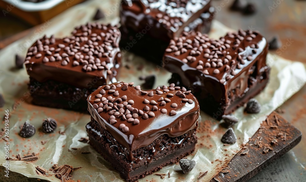chocolate brownie hearts 