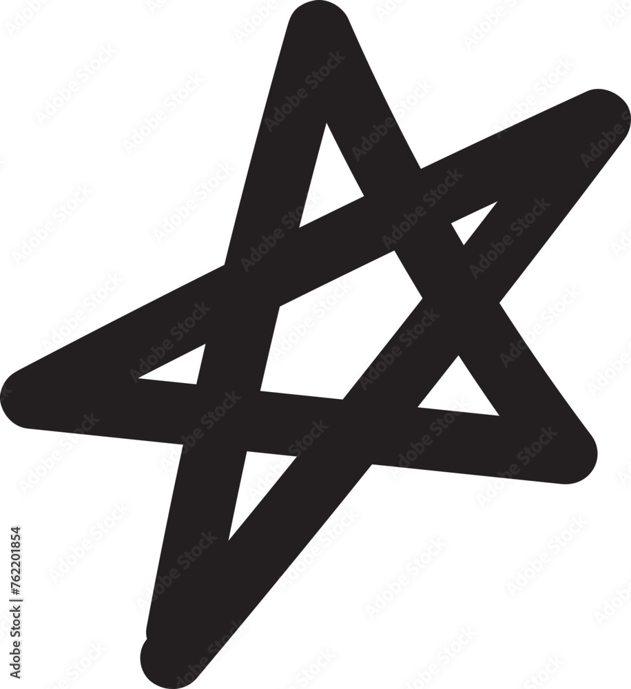Hand Drawn Star Doodle Hand Drawn Star Doodle
