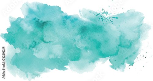 watercolor blue turquoise background © Irina