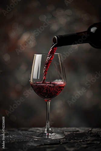 Pouring a glass of wine