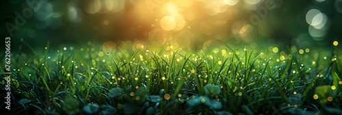 Abstract green grass with blurred background,
Green Grass Field Background with Blurred Bokeh and Sun Flares Natural Spring Meadow Leaf
 photo