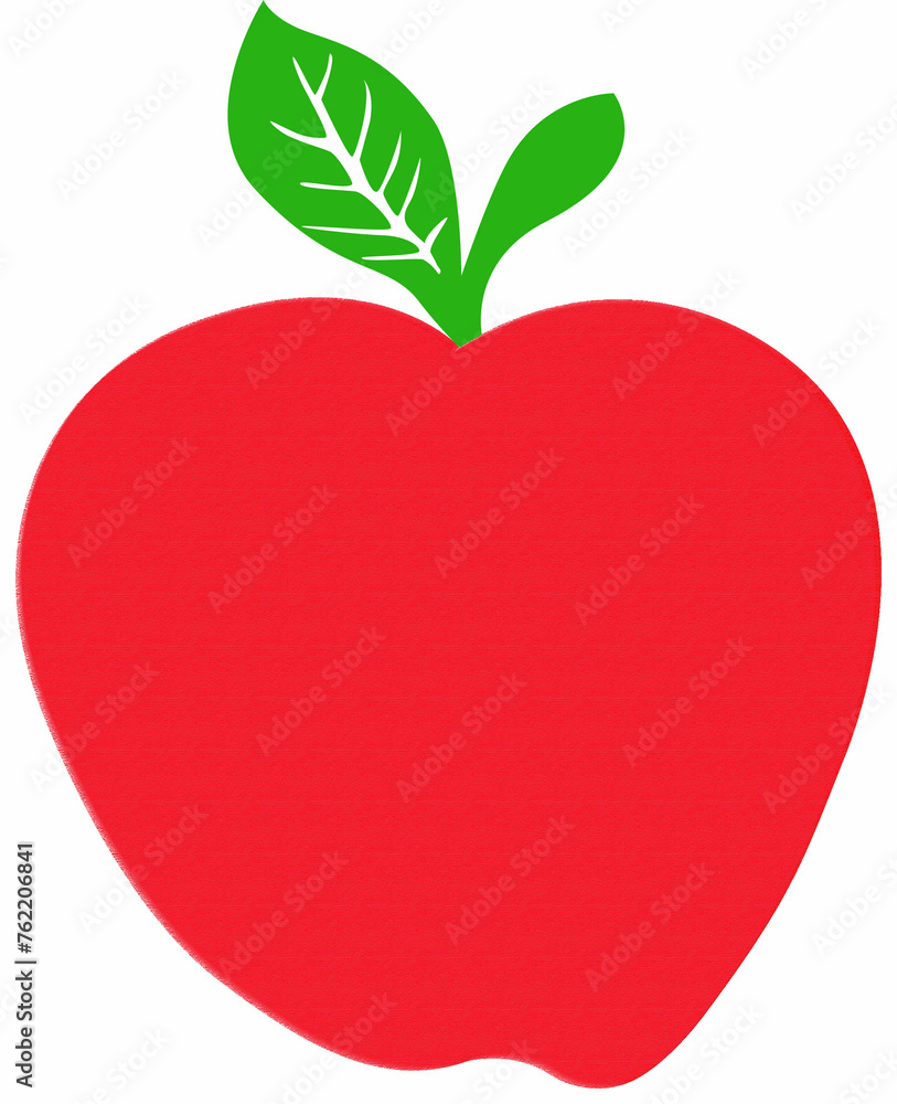 Abstract illustration of apple shape Abstract illustration of apple shape
