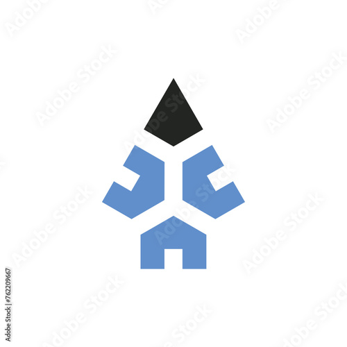 simple sophisticated house spear logo