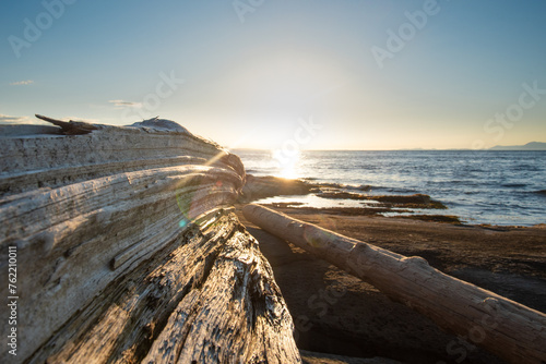 sunset over the sea