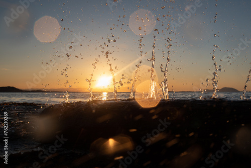 sunset on the beach