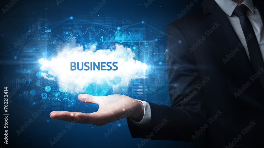 Hand of Businessman holding motivational message Hand of Businessman holding motivational message