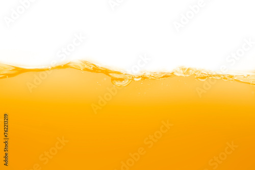 Close up bright orange juice texture for health and nature waves