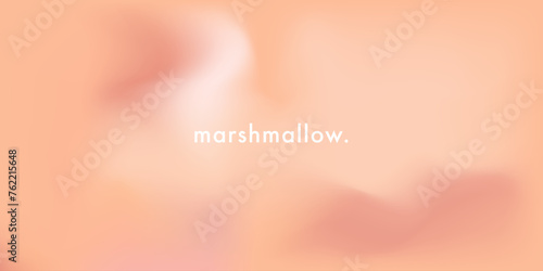 Nude gradient poster. Abstract peach fuzz color vector banner. Blurred light fresh orange delicate gradient background. Pastel beige smooth spots. Vector gentle aesthetic elegant backdrop illustration