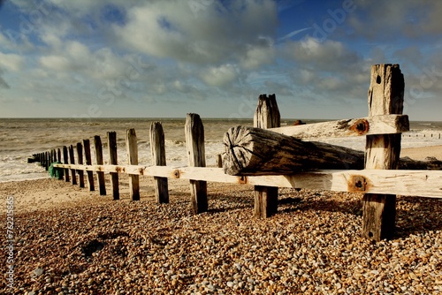 wooden bridge over the beach