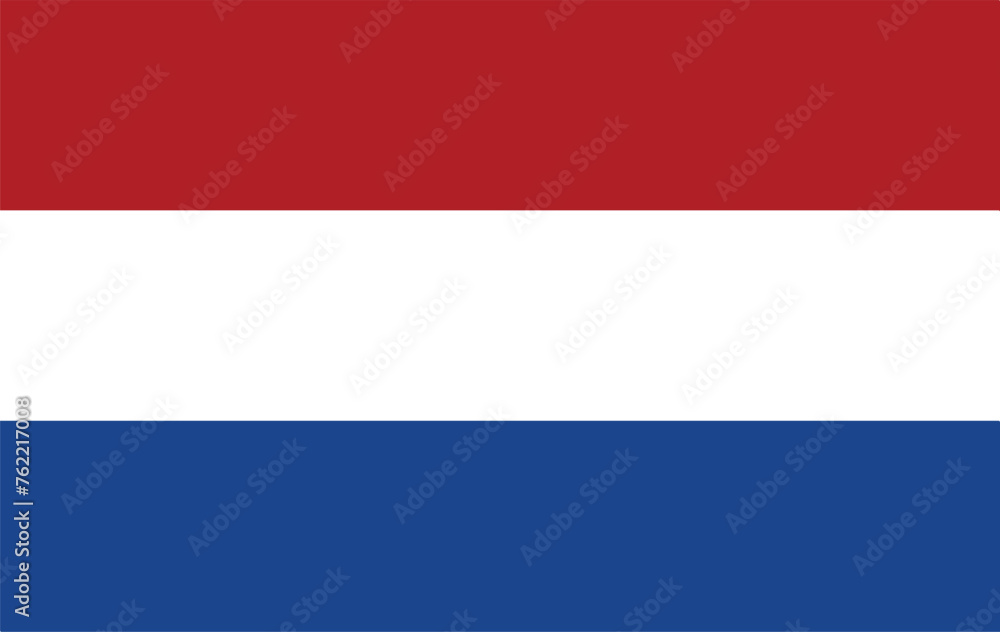 Vector Image of Netherlands Flag. Netherlands Flag. National Flag of Netherlands. Netherlands flag illustration. Netherlands flag picture. Netherlands flag image - obrazy, fototapety, plakaty 