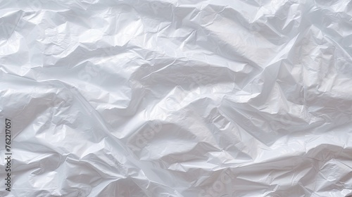View of a White Plastic Bag Background. Generative AI
