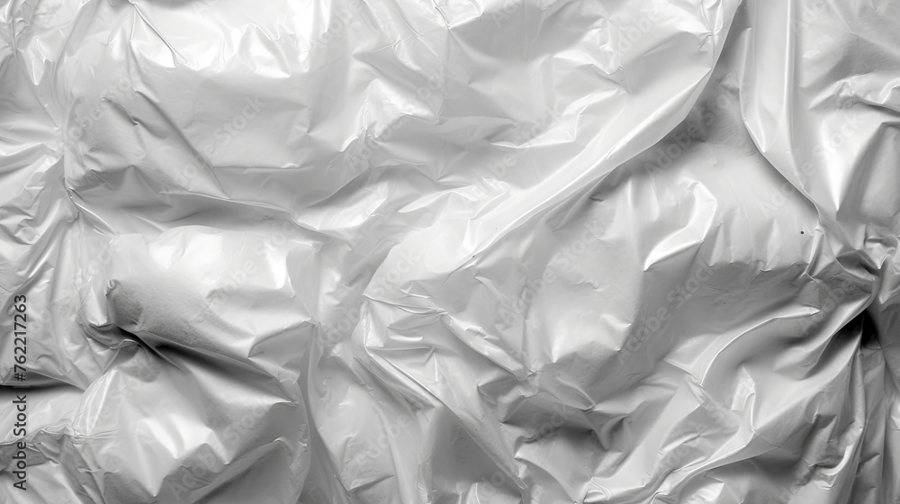View of a White Plastic Bag Background. Generative AI View of a White Plastic Bag Background. Generative AI