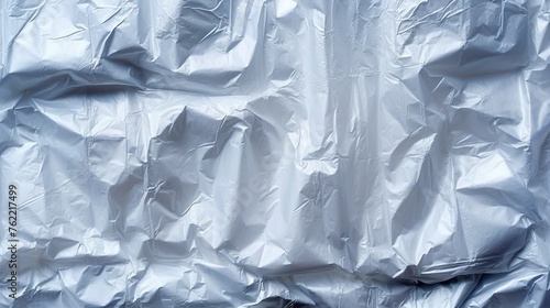 View of a White Plastic Bag Background. Generative AI