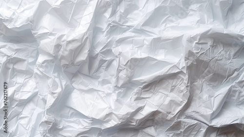 View of a White Plastic Bag Background. Generative AI