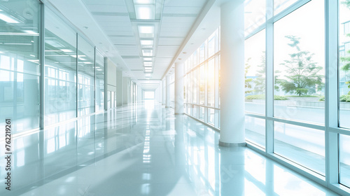 Moderne Halle, Flur, Licht, Sonne, Hintergrund, Fenster, Hell, büro, hintergrund, verschwommen, unscharf, architektur, raum, licht, business, glas, fenster, clean, bauwerk, gebäude, krankenhaus