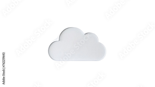 Cloud Computing Symbol on White Background