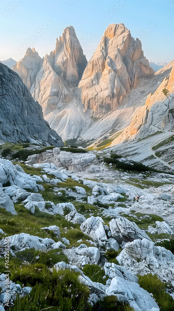 Mountain landscape in the Dolomites, South Tyrol, Italy