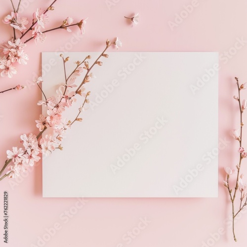 Cherry blossom greeting card