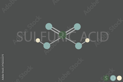 sulfuric acid molecular skeletal chemical formula	