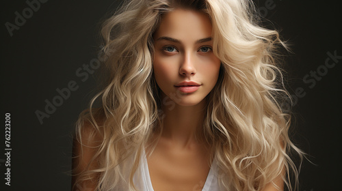 Photo of beautiful blonde woman