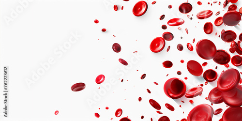 Red Blood cell illustration isolated on white background