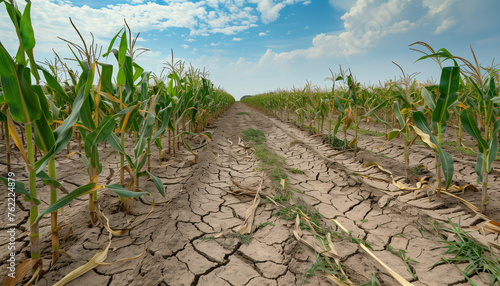 crops in drought © The Stock Photo Girl