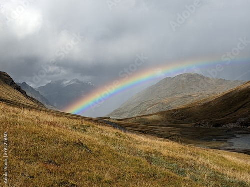 Rainbow in The Fog, Aosta Valley, Italy