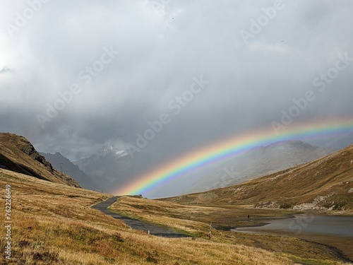 Rainbow in The Fog, Aosta Valley, Italy