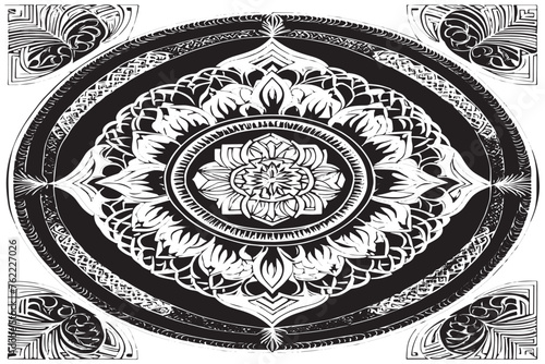 Monochrome Vector Illustration: Black Texture Overlay on White Background