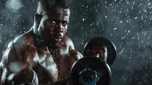 A portrait of a man lifting dumbbells, showcasing the importance of weight training.