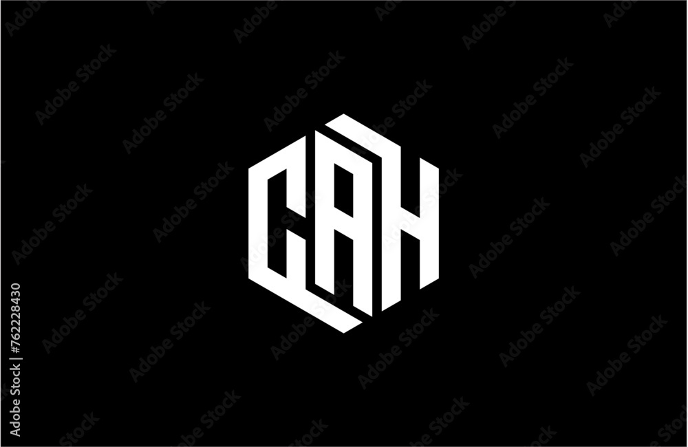 CAH creative letter logo design vector icon illustration CAH creative letter logo design vector icon illustration