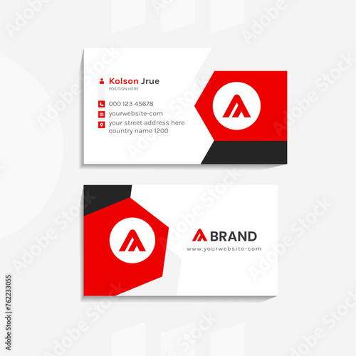 Modern and creative professional business card template design