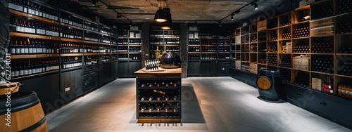 Luxury wine cellar degustation photo