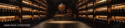 Luxury wine cellar degustation photo