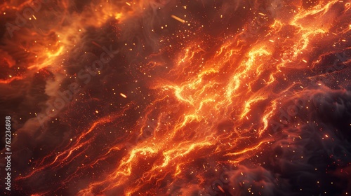 Majestic and wild lava-like fire textures flowing with vibrant energy