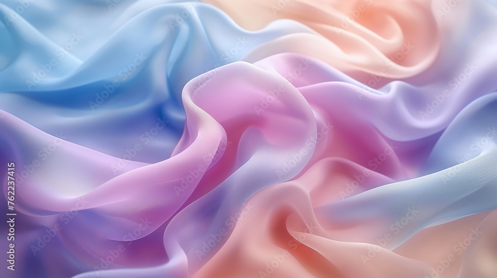 Obraz premium Schöne wellige Elemente im transparenten Pastell als Hintergrundmotiv