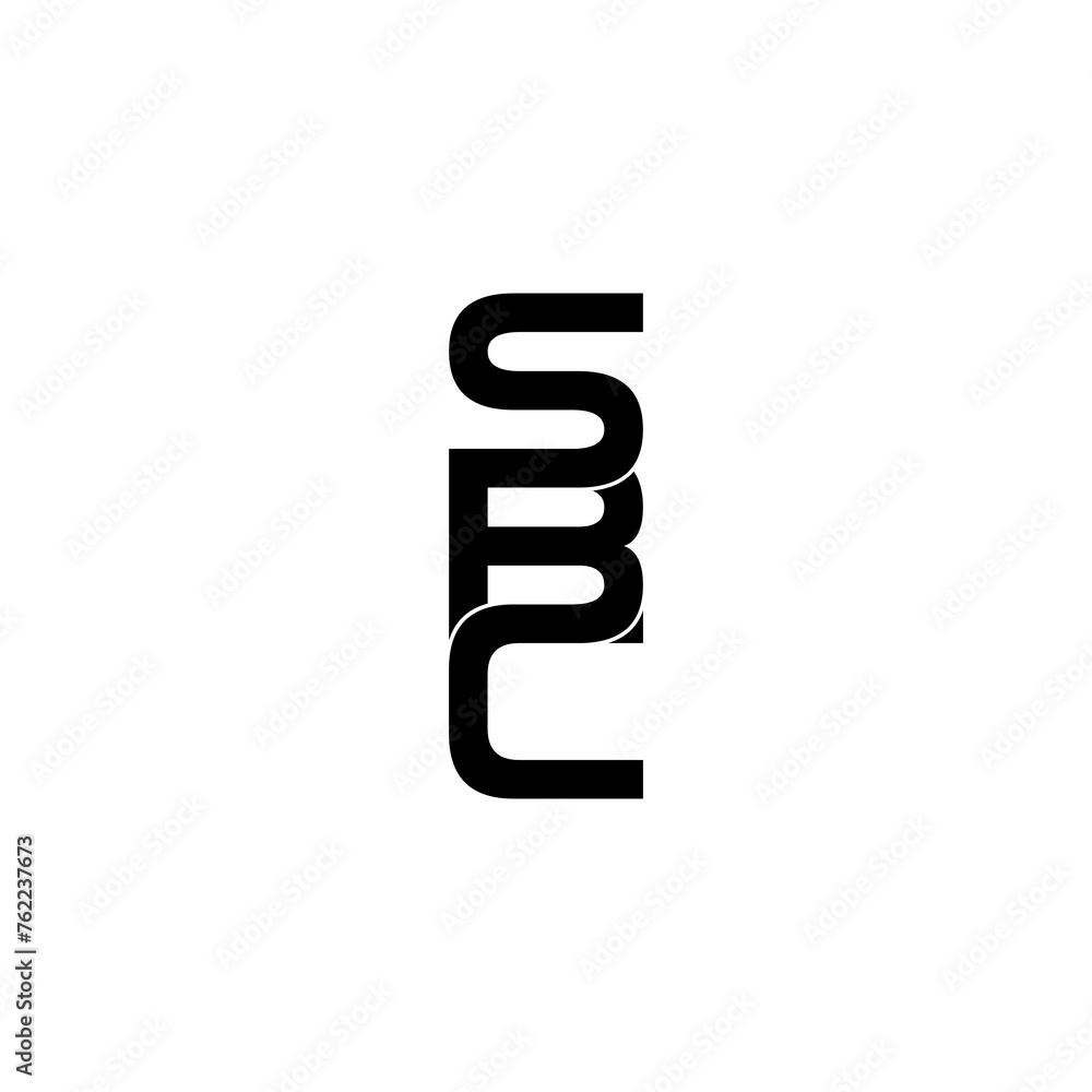 sbc typography letter monogram logo design sbc typography letter monogram logo design