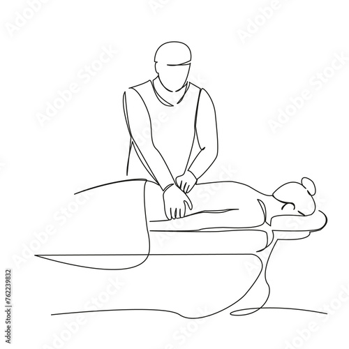 girl woman getting massage