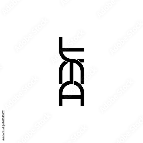 tma lettering initial monogram logo design