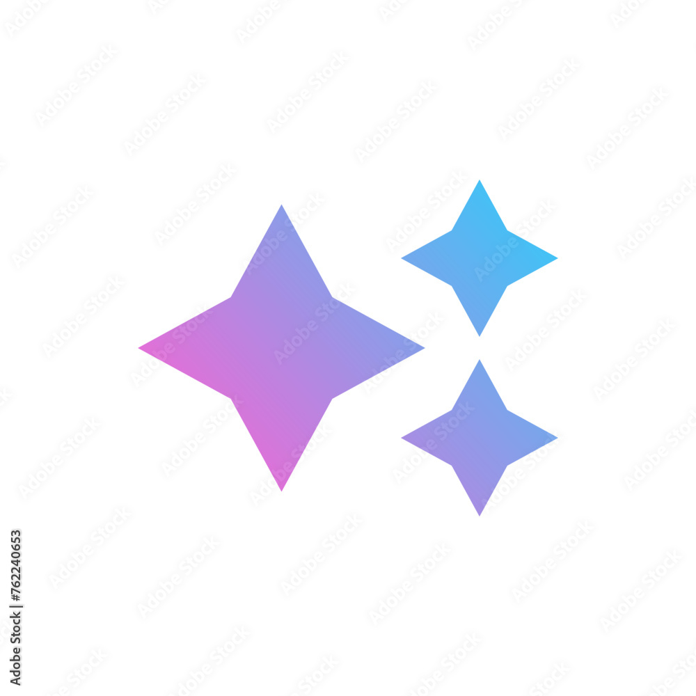 Obraz premium Stars Artificial Intelligence Ai Tool Icon 