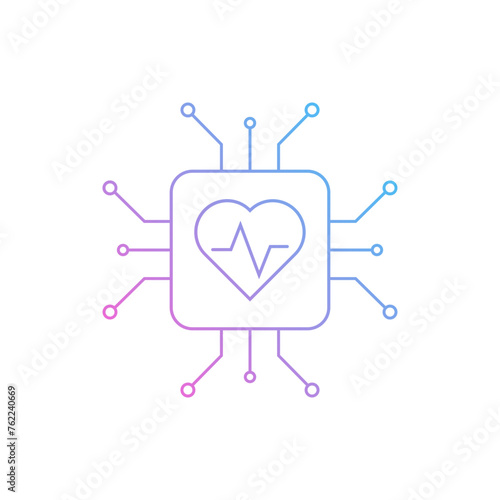 Healthcare Artificial Intelligence Ai Icon 
