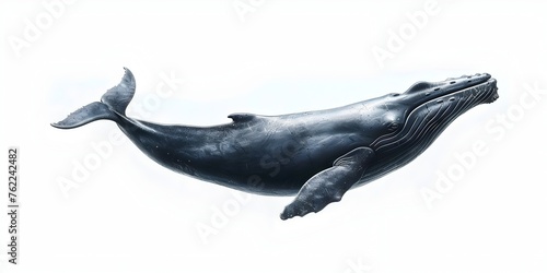 powerful sperm whale, a majestic ocean-dwelling mammal known for its deep, resonating calls that echo through the abyssal depths photo
