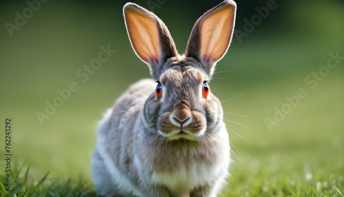 A Rabbit With Bright Eyes Looking Around © Deebe