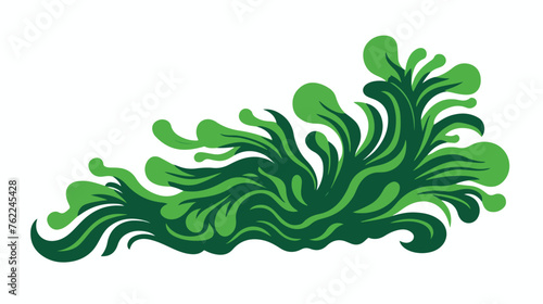 Algae sealife doodle style icon vector illustration