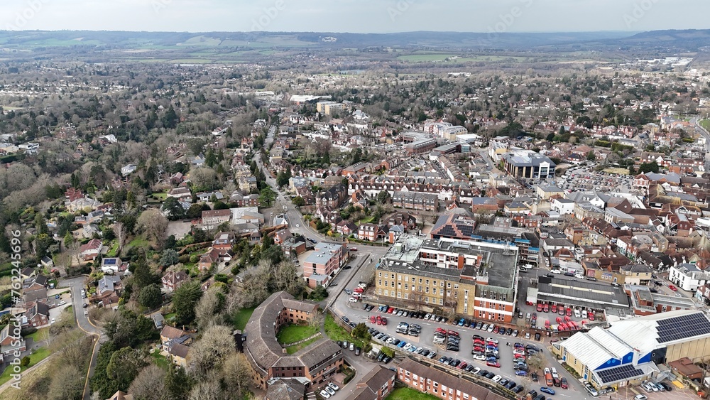 Sevenoaks town Kent UK drone,aerial .