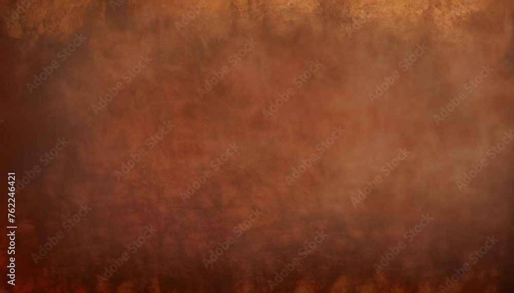 Painted canvas or muslin fabric cloth studio backdrop or background, suitable for use with portraits, products and concepts. Dark brown with red and orange warm tones.