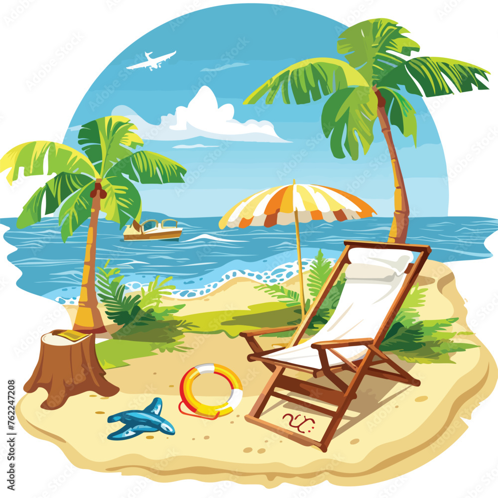 Vacation Clipart clipart isolated on white background
