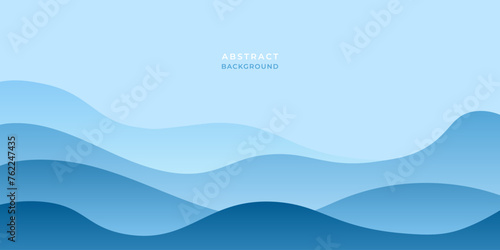 Water wave banner. Abstract background. World Water Day. Vector illustration