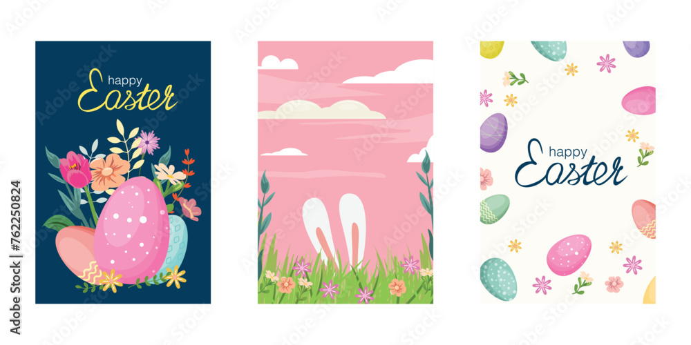 Easter Bliss. Three Holiday Cards